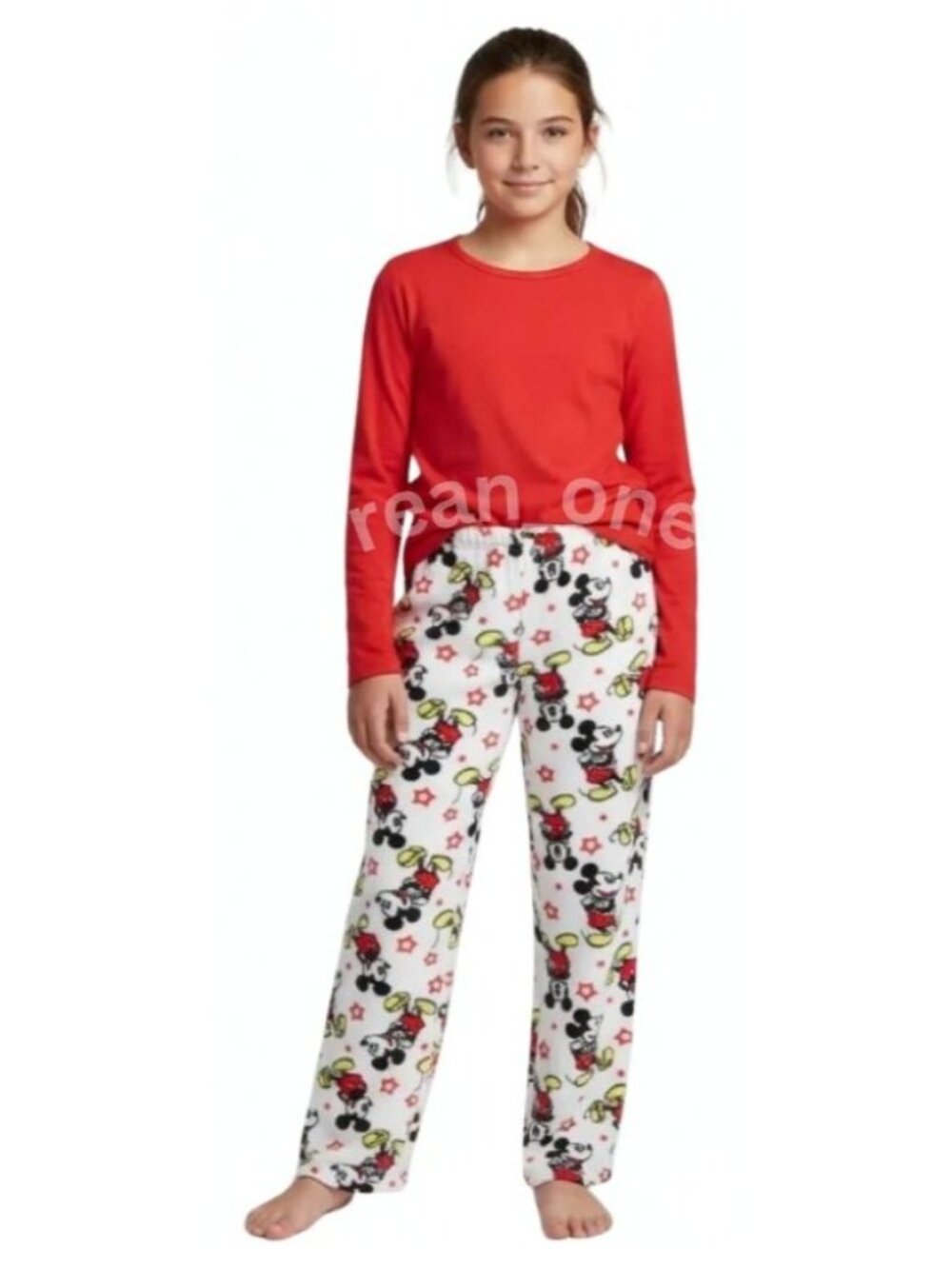 Disney Kids Mickey Mouse Plush Fleece Pajama Pants Loungewear Bottoms Sz Medium